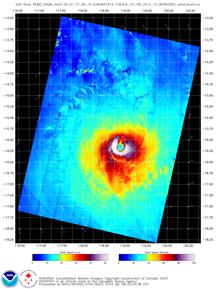 TC 21S(OLGA) peaked as a powerful CAT 4 US// ECMWF 10 Day Storm Tracks// 0803utc TC 21S(OLGA) peaked as a powerful CAT 4 US// ECMWF 10 Day Storm Tracks// 0803utc