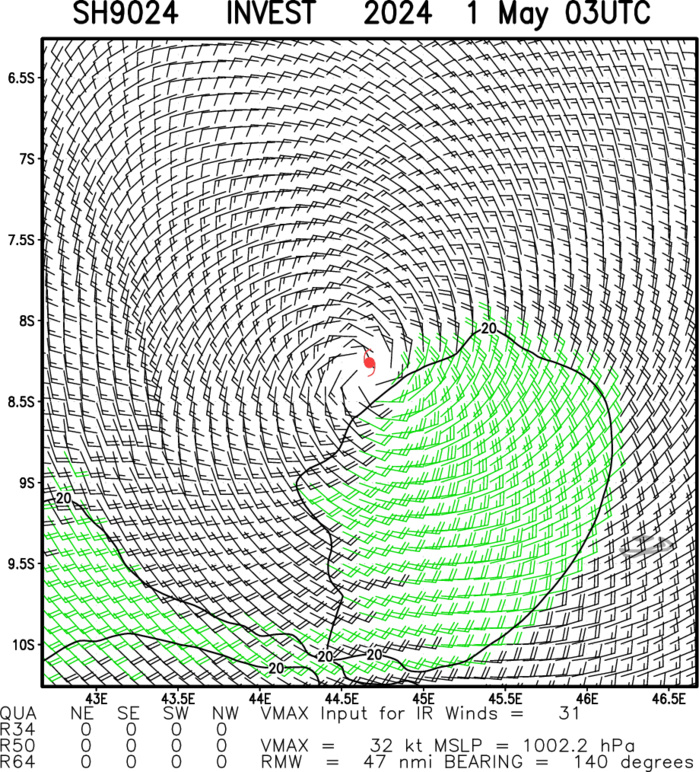 INVEST 90S Tropical Cyclone Formation Alert//ECMWF 10 Day Storm Tracks//3 Week TC Formation Probability//0103utc