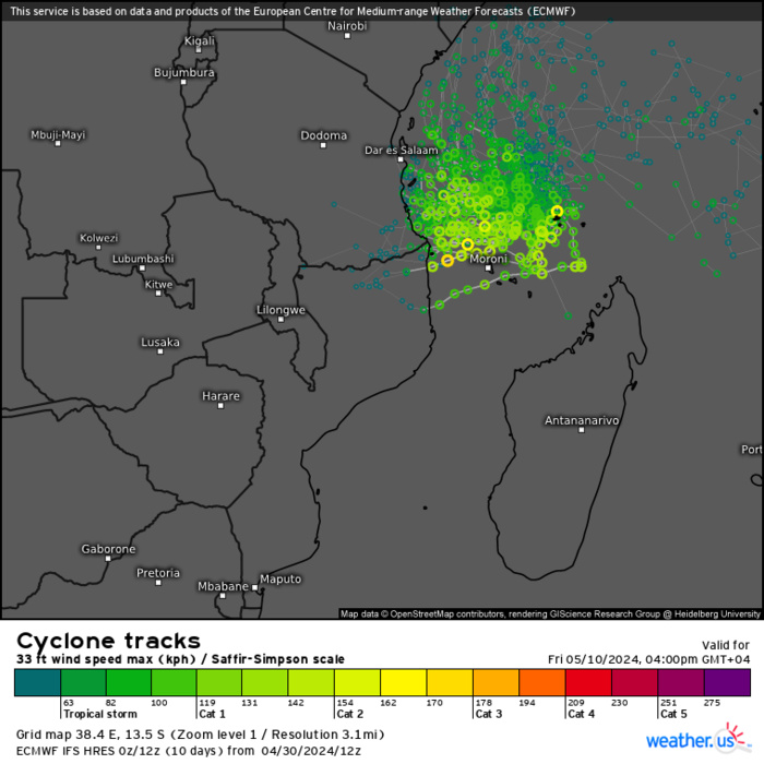 INVEST 90S Tropical Cyclone Formation Alert//ECMWF 10 Day Storm Tracks//3 Week TC Formation Probability//0103utc