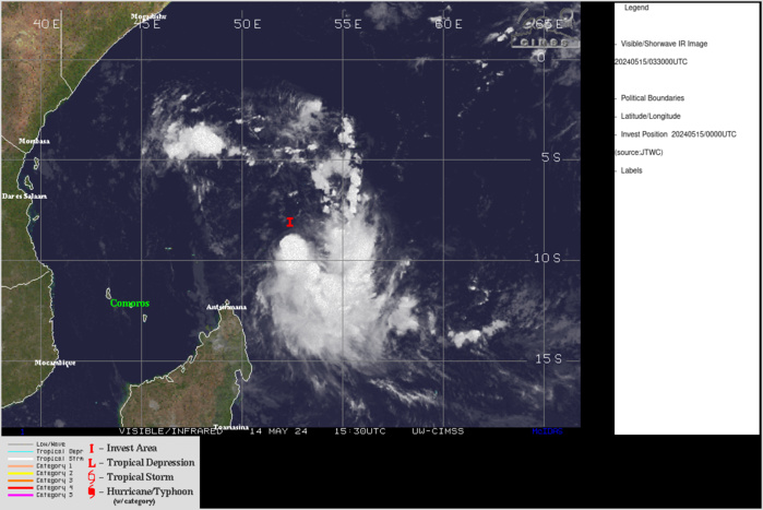 INVEST 93W// INVEST 92S// 10 Day ECMWF Storm Tracks// 3 Week TC Formation Probability// 1503utc