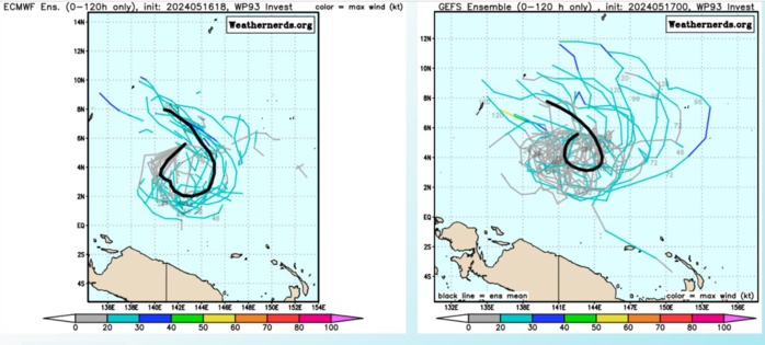 TC 24S(IALY) intensifying a bit//INVEST 93W//INVEST 93S// ECMWF 10 Day Storm Tracks//1706utc