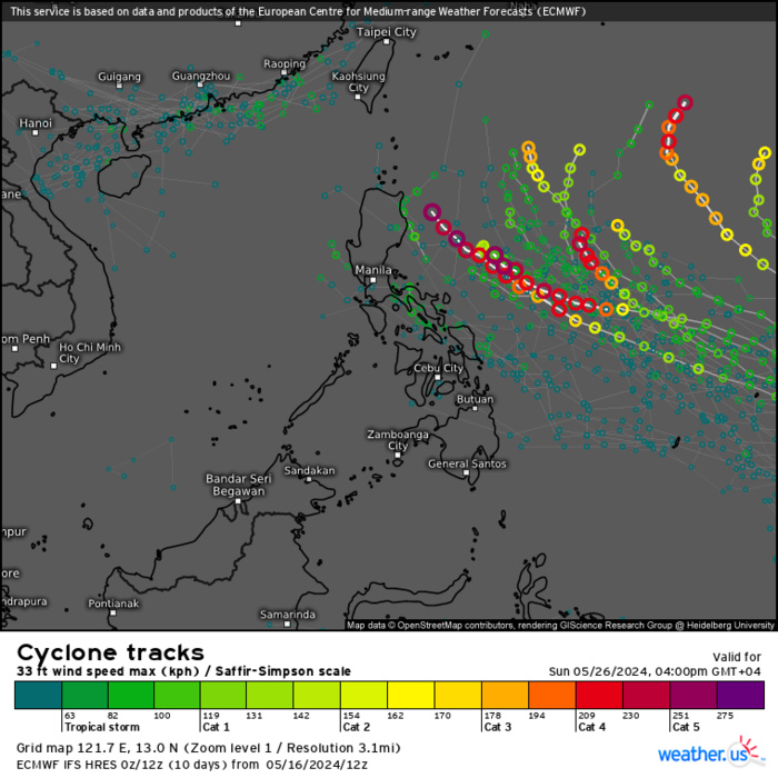 TC 24S(IALY) intensifying a bit//INVEST 93W//INVEST 93S// ECMWF 10 Day Storm Tracks//1706utc