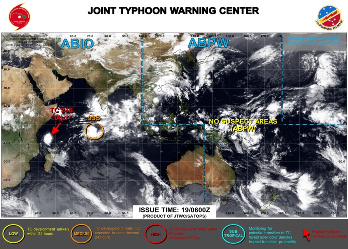 JTWC IS ISSUING 12HOURLY WARNINGS AND 3HOURLY SATELLITE BULLETINS ON TC 24S(IALY) AND 3HOURLY SATELLITE BULLETINS ON INVEST 93S. JTWC IS ISSUING 12HOURLY WARNINGS AND 3HOURLY SATELLITE BULLETINS ON TC 24S(IALY) AND 3HOURLY SATELLITE BULLETINS ON INVEST 93S.