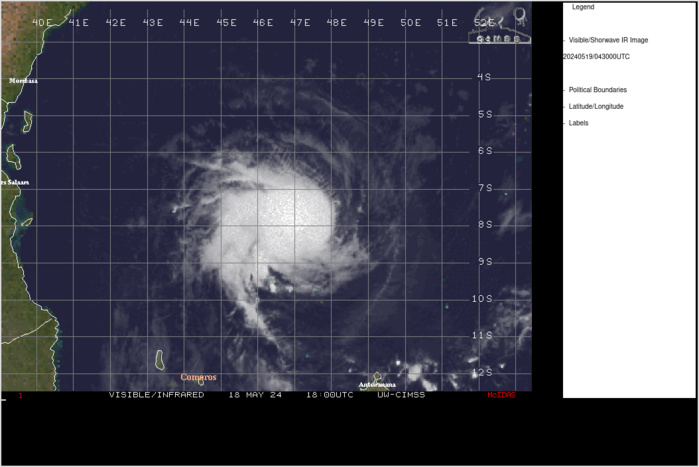 TC 24S(IALY) peaks as a strong tropical storm// INVEST 93S// INVEST 93W// ECMWF 10 Day Storm Tracks// 1906utc