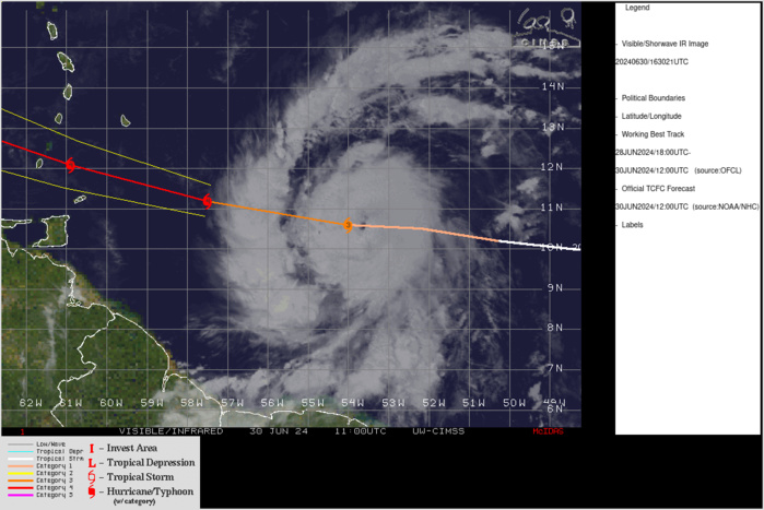 CAT 3 Hurricane 02L(BERYL) intensifying next 24h//INVEST 94L// INVEST 96L// ECMWF 10 Day Strom Tracks//3015utc CAT 3 Hurricane 02L(BERYL) intensifying next 24h//INVEST 94L// INVEST 96L// ECMWF 10 Day Strom Tracks//3015utc