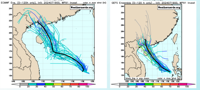 GLOBAL DETERMINISTIC MODELS ARE IN GOOD AGREEMENT THAT INVEST 91W WILL STEER WEST-NORTHWESTWARD AS IT CONTINUES TO SLOWLY STRENGTHEN OVER NEXT 48 HOURS. GLOBAL DETERMINISTIC MODELS ARE IN GOOD AGREEMENT THAT INVEST 91W WILL STEER WEST-NORTHWESTWARD AS IT CONTINUES TO SLOWLY STRENGTHEN OVER NEXT 48 HOURS.