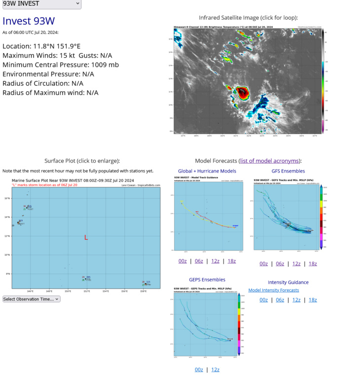 05W(GAEMI) forecast to reach CAT 3 US by 96H// 04W peaking near HAINAN within 36h//INVEST 93W// 2009utc 05W(GAEMI) forecast to reach CAT 3 US by 96H// 04W peaking near HAINAN within 36h//INVEST 93W// 2009utc