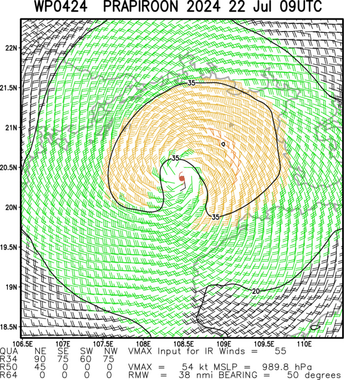 04W(PRAPIROON) landfall within 24h//05W(GAEMI) intensifying and peaking by 48h//INVEST 94W// 2209utc 04W(PRAPIROON) landfall within 24h//05W(GAEMI) intensifying and peaking by 48h//INVEST 94W// 2209utc