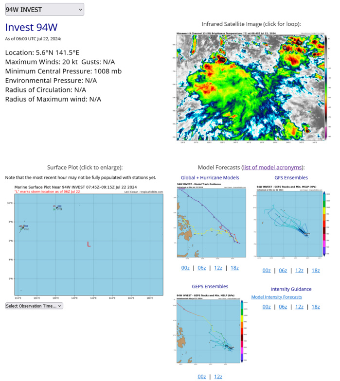 04W(PRAPIROON) landfall within 24h//05W(GAEMI) intensifying and peaking by 48h//INVEST 94W// 2209utc 04W(PRAPIROON) landfall within 24h//05W(GAEMI) intensifying and peaking by 48h//INVEST 94W// 2209utc