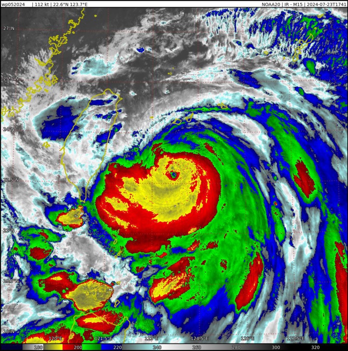 Powerful 05W(GAEMI) near Super Typhoon Intensity bearing down on TAIWAN// 2321utc Powerful 05W(GAEMI) near Super Typhoon Intensity bearing down on TAIWAN// 2321utc