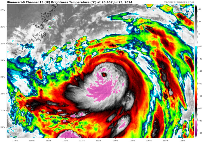 Powerful 05W(GAEMI) near Super Typhoon Intensity bearing down on TAIWAN// 2321utc Powerful 05W(GAEMI) near Super Typhoon Intensity bearing down on TAIWAN// 2321utc
