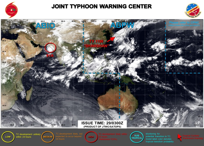 JTWC IS ISSUING 6HOURLY WARNINGS ON 11W, ON 01C ON 07E AND ON 08E. 3HOURLY SATELLITE BULLETINS ARE ISSUED ON 11W ON 01C ON 07E AND ON INVEST 91A JTWC IS ISSUING 6HOURLY WARNINGS ON 11W, ON 01C ON 07E AND ON 08E. 3HOURLY SATELLITE BULLETINS ARE ISSUED ON 11W ON 01C ON 07E AND ON INVEST 91A
