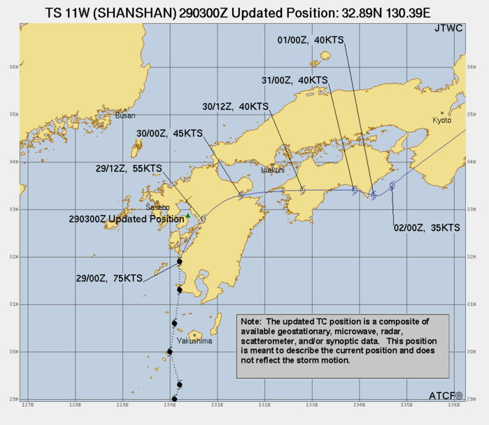 Typhoon 11W(SHANSHAN) interacting with JAPAN rapidly weakening// Tropical Cyclone Formation Alert of INVEST 91A//2903utc Typhoon 11W(SHANSHAN) interacting with JAPAN rapidly weakening// Tropical Cyclone Formation Alert of INVEST 91A//2903utc