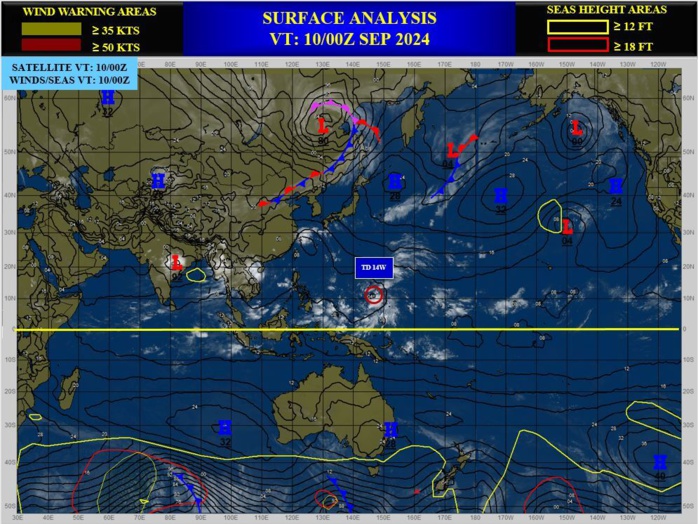 TD 14W to intensify significantly next 5 days// INVEST 94W// TS 06L(FRANCINE) intensifying// 1003utc