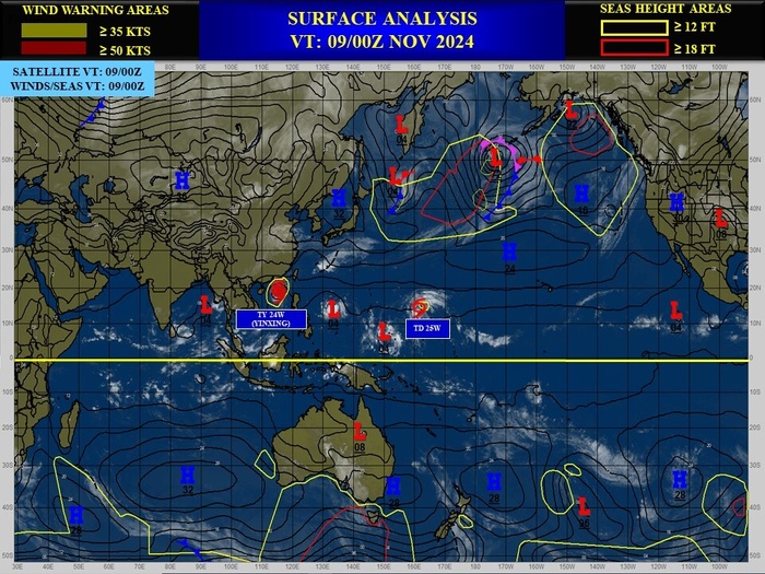 Typhoon 24W(YINSING) 2nd intensity peak//25W(MAN-YI)//26W(TORAJI) approaching the PHILIPPINES///INVEST 94W//18L(RAFAEL)//0909utc Typhoon 24W(YINSING) 2nd intensity peak//25W(MAN-YI)//26W(TORAJI) approaching the PHILIPPINES///INVEST 94W//18L(RAFAEL)//0909utc