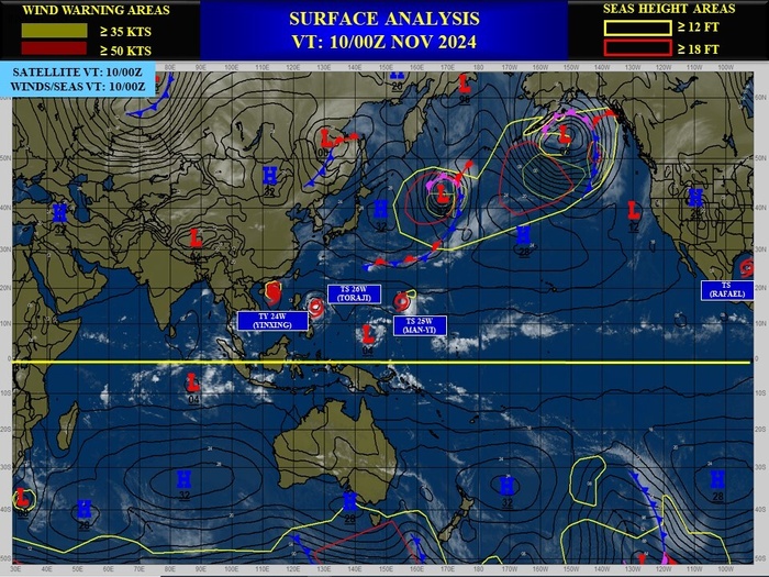 Typhoon 26W(TORAJI) intensifying and bearing down on LUZON// 1015utc Typhoon 26W(TORAJI) intensifying and bearing down on LUZON// 1015utc