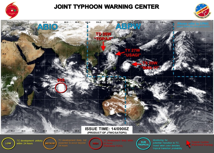 JTWC IS ISSUING 6HOURLY WARNINGS AND 3HOURLY SATELLITE BULLETIN ON 27W AND ON 25W. 3HOURLY SATELLITE BULLETIN ARE ISSUED ON 95S. JTWC IS ISSUING 6HOURLY WARNINGS AND 3HOURLY SATELLITE BULLETIN ON 27W AND ON 25W. 3HOURLY SATELLITE BULLETIN ARE ISSUED ON 95S.