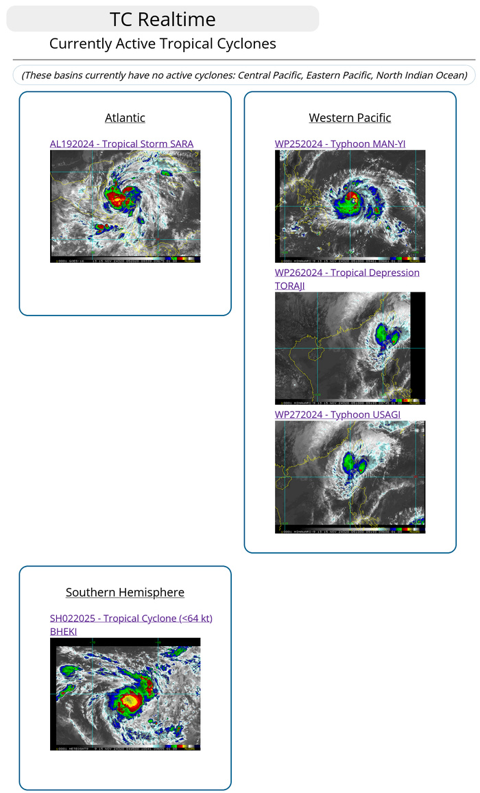 Typhoon 25W(MAN-YI) intensifying//TC 02S(BHEKI) intensifying// TY 27W(USAGI) weakening//1503utc Typhoon 25W(MAN-YI) intensifying//TC 02S(BHEKI) intensifying// TY 27W(USAGI) weakening//1503utc