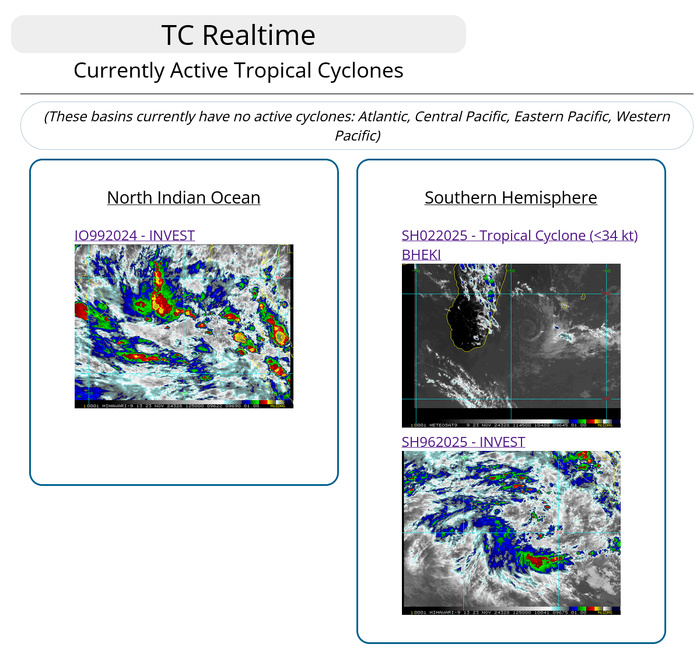 INVEST 99B// REMNANTS OF TC 02S(BHEKI)// INVEST 96S// 2306utc updates INVEST 99B// REMNANTS OF TC 02S(BHEKI)// INVEST 96S// 2306utc updates