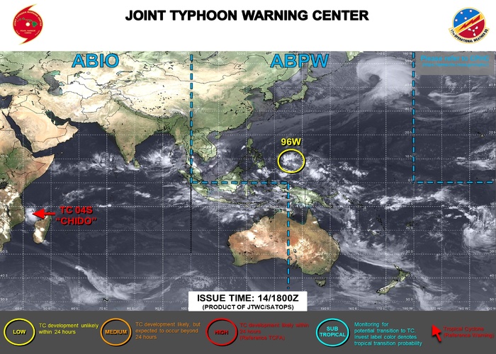 JTWC IS ISSUING 6HOURLY WARNINGS AND 3HOURLY SATELLITE BULLETINS ON 04S(CHIDO). JTWC IS ISSUING 6HOURLY WARNINGS AND 3HOURLY SATELLITE BULLETINS ON 04S(CHIDO).