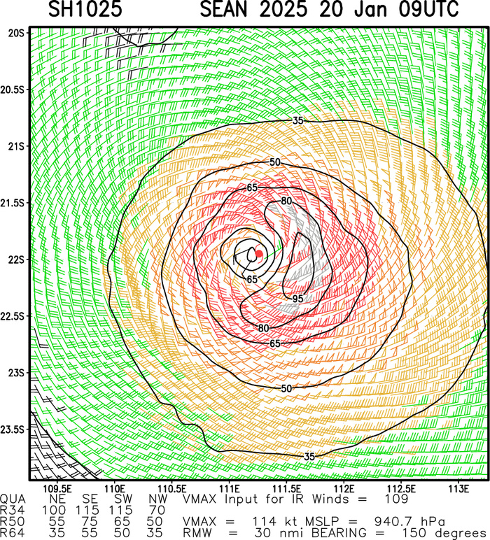 TC 10S(SEAN) 2nd Major Cyclone in a row after TC 07S(DIKELEDI) for the South Indian Ocean//2009utc TC 10S(SEAN) 2nd Major Cyclone in a row after TC 07S(DIKELEDI) for the South Indian Ocean//2009utc