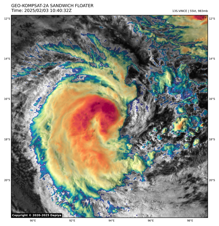 Busy Southern Hemisphere// TC 11S(FAIDA) landfall near Toamasina/MADAGASCAR//02 FEB 2025 12utc Busy Southern Hemisphere// TC 11S(FAIDA) landfall near Toamasina/MADAGASCAR//02 FEB 2025 12utc
