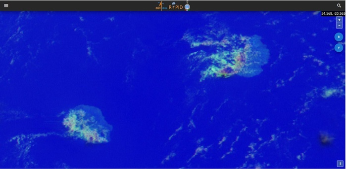 INSAT 3D 13H45 LOCALE. IMD. INSAT 3D 13H45 LOCALE. IMD.