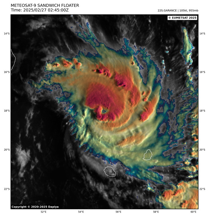 22S(GARANCE) CAT 3 US to make landfall over Northern REUNION by 24h//18P(ALFRED) near CAT3// 23S(HONDE) CAT1// 2703utc 22S(GARANCE) CAT 3 US to make landfall over Northern REUNION by 24h//18P(ALFRED) near CAT3// 23S(HONDE) CAT1// 2703utc