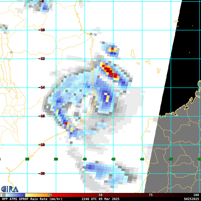 TC 25S(JUDE) CAT 1 US landfall over MOZAMBIQUE// TC 24S(IVONE) peaking// 1000utc TC 25S(JUDE) CAT 1 US landfall over MOZAMBIQUE// TC 24S(IVONE) peaking// 1000utc
