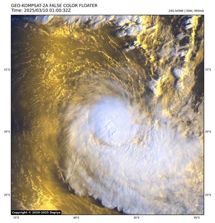 TC 25S(JUDE) CAT 1 US landfall over MOZAMBIQUE// TC 24S(IVONE) peaking// 1000utc TC 25S(JUDE) CAT 1 US landfall over MOZAMBIQUE// TC 24S(IVONE) peaking// 1000utc