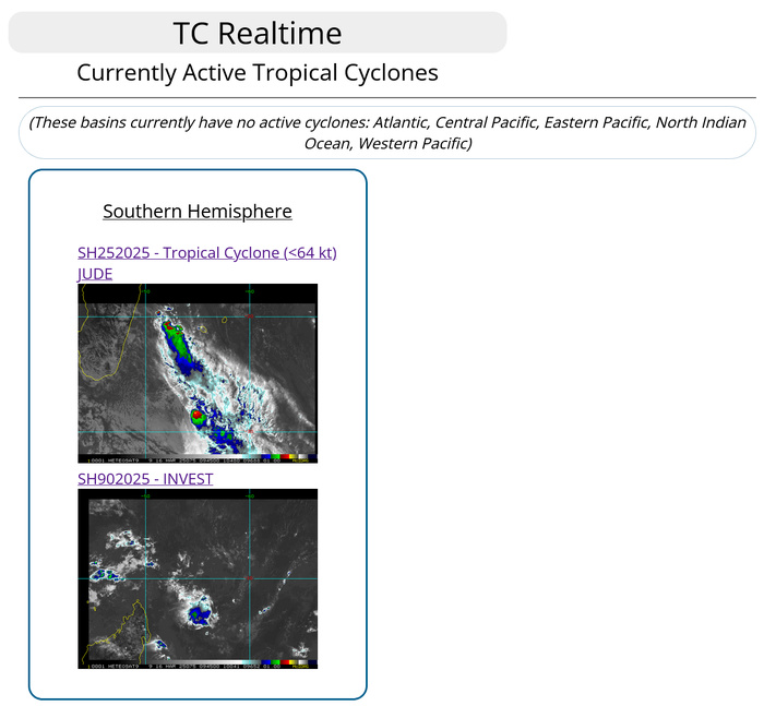 25S(JUDE) now subtropical// Invest 90S// Invest 91S// 1609utc 25S(JUDE) now subtropical// Invest 90S// Invest 91S// 1609utc