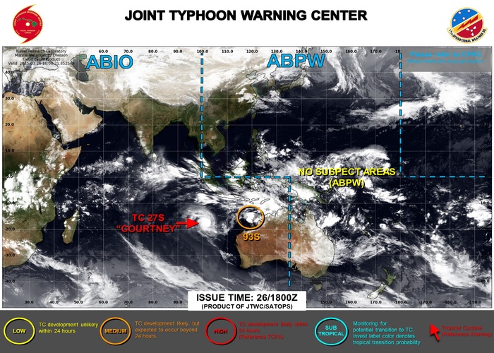 JTWC IS ISSUING 12 HOURLY WARNINGS AND 3 HOURLY SATELLITE BULLETINS ON TC 27S. JTWC IS ISSUING 12 HOURLY WARNINGS AND 3 HOURLY SATELLITE BULLETINS ON TC 27S.