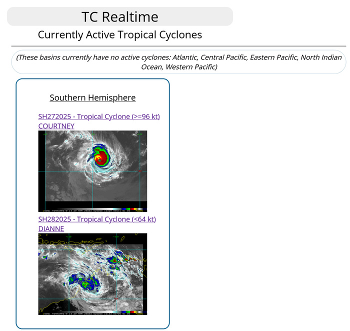 TC 27S(COURTNEY) powerful CAT 4 US // TC 28S(DIANNE) made landfall//2803utc