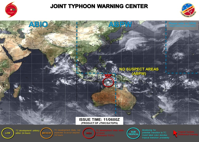 INVEST 96P under close watch// 3 Week Tropical Cyclone Formation Probability//1109utc 