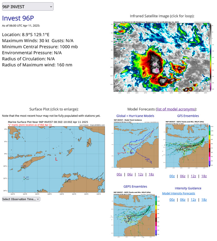 INVEST 96P under close watch// 3 Week Tropical Cyclone Formation Probability//1109utc 
