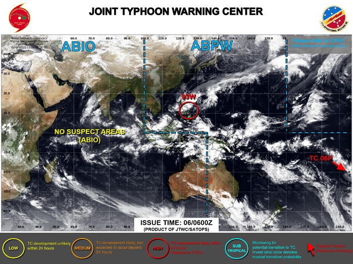 Difference in tropical cyclone activity across the JTWC AOR between El Niño and La Niña months Difference in tropical cyclone activity across the JTWC AOR between El Niño and La Niña months