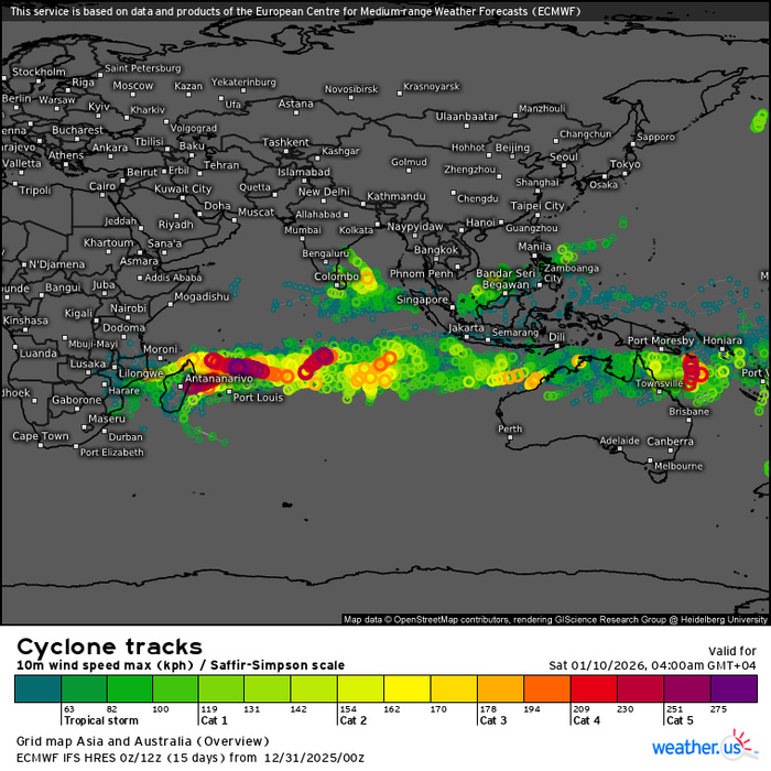 3 Week Tropical Cyclone Formation Probability//12/30/25