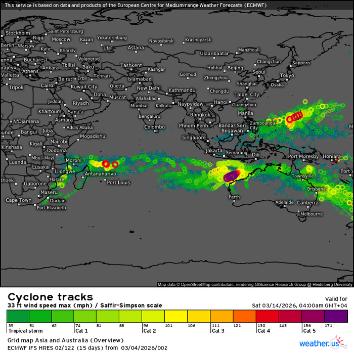 3 Week Tropical Cyclone Formation Probability//03/03/26