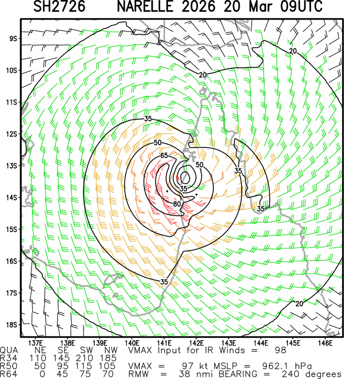 Mighty TC 27P NARELLE made first landfall but far from being dead Mighty TC 27P NARELLE made first landfall but far from being dead