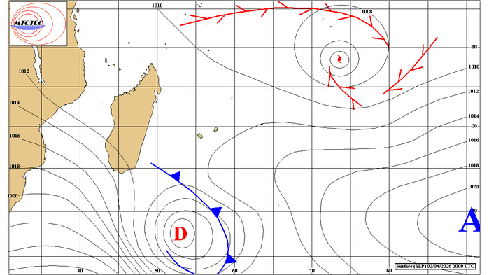 Photos satellite de ce matin et la Dépression Tropicale 99S//02/04/26 Photos satellite de ce matin et la Dépression Tropicale 99S//02/04/26