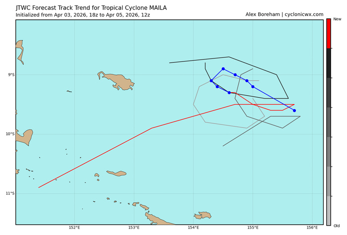 SOUTH PACIFIC: TC 30P(MAILA) still intensifying but still very slow moving/ TC 31P (VAIANU) Rapid Intensification likely next 36 hours//051500Z