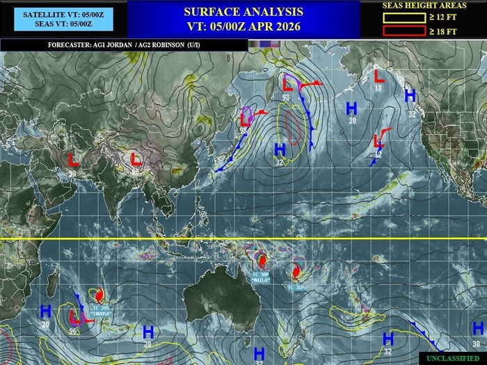 SOUTH PACIFIC: TC 30P(MAILA) still intensifying but still very slow moving/ TC 31P (VAIANU) Rapid Intensification likely next 36 hours//051500Z SOUTH PACIFIC: TC 30P(MAILA) still intensifying but still very slow moving/ TC 31P (VAIANU) Rapid Intensification likely next 36 hours//051500Z