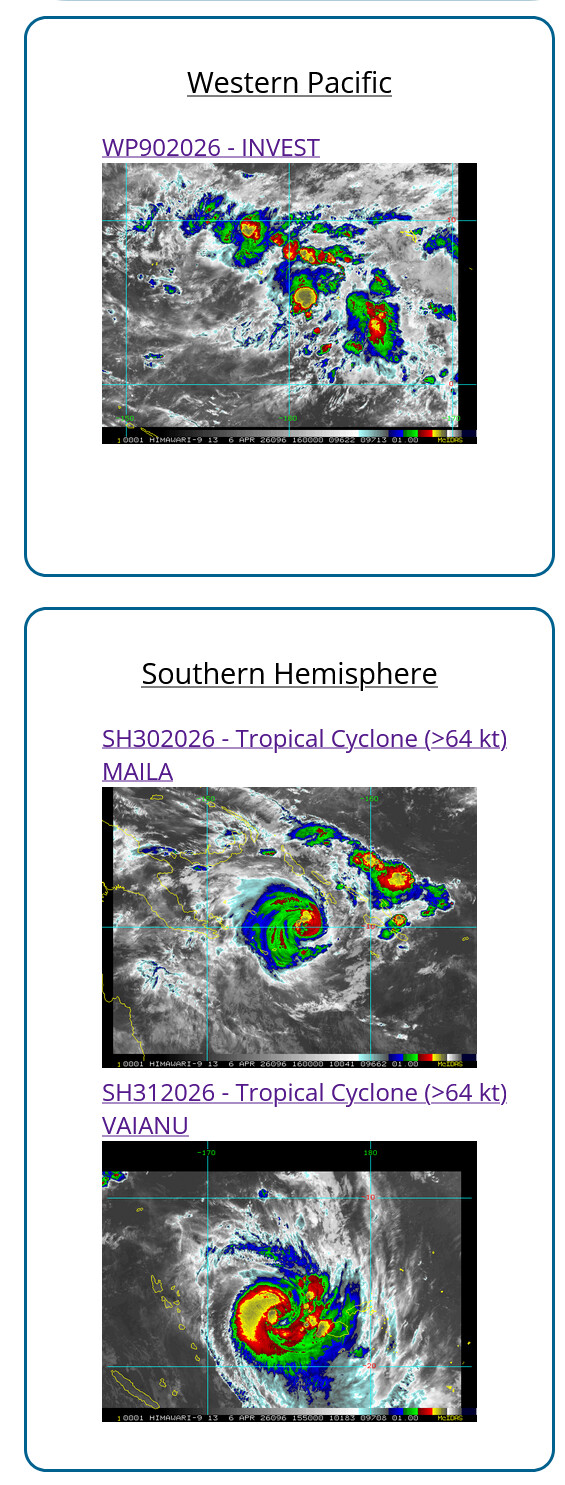 SOUTH PACIFIC: TC 30P(MAILA) and TC 31P(VAIANU) both forecast to reach CAT 3 US within 12 hours//061500Z