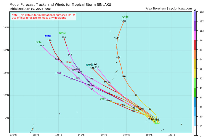 WESTERN PACIFIC: TS 04W(SINLAKU) intensifying could be a direct threat to GUAM in 72h as a powerful typhoon// SOUTH PACIFIC: TS 30P(MAILA) up-welling taking its toll/31P(VAIANU) strong subtropical storm heading for NZ//100900 UTC WESTERN PACIFIC: TS 04W(SINLAKU) intensifying could be a direct threat to GUAM in 72h as a powerful typhoon// SOUTH PACIFIC: TS 30P(MAILA) up-welling taking its toll/31P(VAIANU) strong subtropical storm heading for NZ//100900 UTC