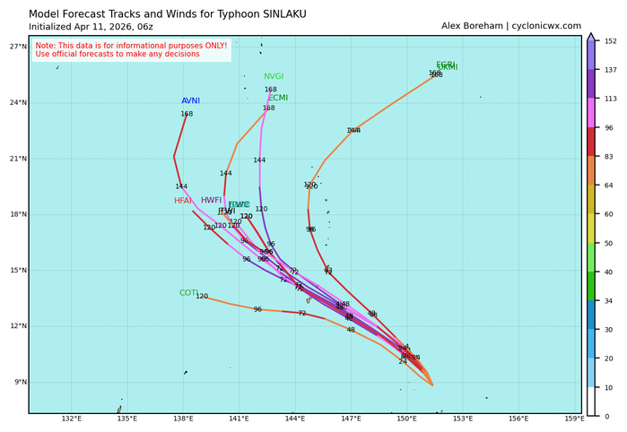 WESTERN PACIFIC: by 48h TY 04W(SINLAKU) is forecast be near Super Typhoon intensity and track dangersouly close to GUAM /SOUTH PACIFIC: TD 30P(MAILA) spectacular weakening last 24h/31P(VAIANU) subptropical storm close to NZ//110900 UTC
