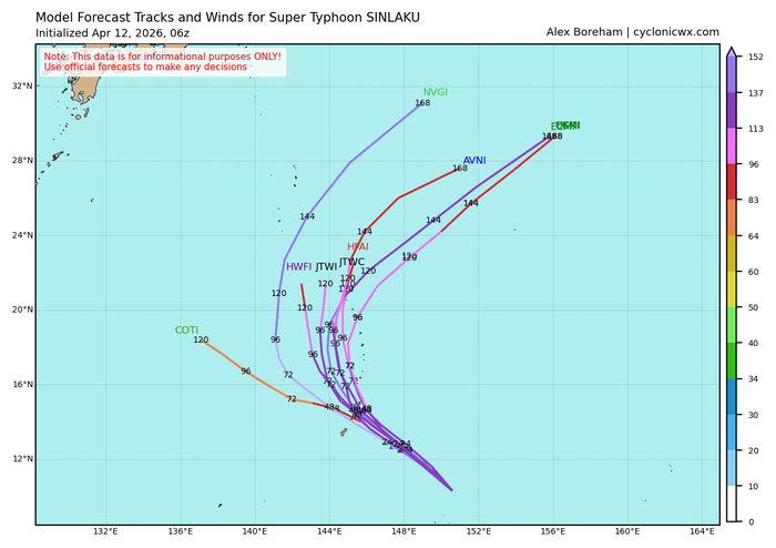 WESTERN PACIFIC: Super Typhoon 04W(SINLAKU) to reach CAT 5 US within 12/18 hours, forecast to track dangerously close to the MARIANA islands by 36/48h/SOUTH PACIFIC: Remnants of TD 30P(MAILA/Subtropical 31P(VAIANU) tracked over NZ//120900 UTC