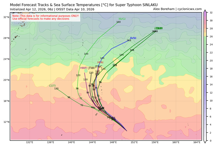 WESTERN PACIFIC: Super Typhoon 04W(SINLAKU) to reach CAT 5 US within 12/18 hours, forecast to track dangerously close to the MARIANA islands by 36/48h/SOUTH PACIFIC: Remnants of TD 30P(MAILA/Subtropical 31P(VAIANU) tracked over NZ//120900 UTC