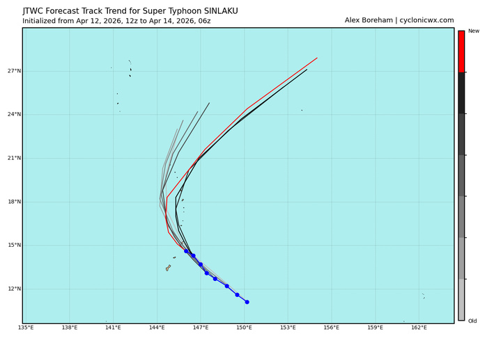 WESTERN PACIFIC: Super Typhoon 04W(SINLAKU) CAT 4 US exhibiting an eye-wall replacement cycle with imminent landfall near AGUIJAN or TINIAN with very destructive winds/ SOUTH INDIAN: Invest 92S/140900 UTC /
