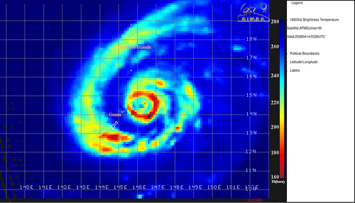 AN EYEWALL REPLACEMENT CYCLE (ERC) IS  UNDERWAY, AS CLEARLY EVIDENCED BY THE DOUBLE EYEWALL FEATURE SEPARATED  BY A MOAT
