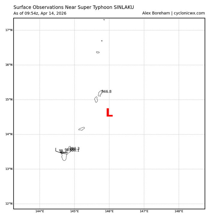 WESTERN PACIFIC: Super Typhoon 04W(SINLAKU) CAT 4 US exhibiting an eye-wall replacement cycle with imminent landfall near AGUIJAN or TINIAN with very destructive winds/ SOUTH INDIAN: Invest 92S/140900 UTC / WESTERN PACIFIC: Super Typhoon 04W(SINLAKU) CAT 4 US exhibiting an eye-wall replacement cycle with imminent landfall near AGUIJAN or TINIAN with very destructive winds/ SOUTH INDIAN: Invest 92S/140900 UTC /